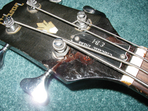 Gibson EB1 Bass Headstock before
